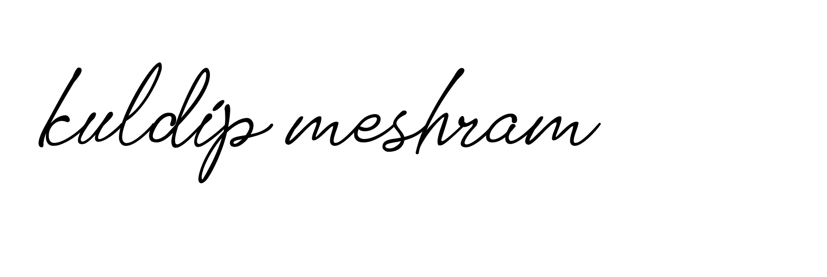 Signature of kuldip-meshram