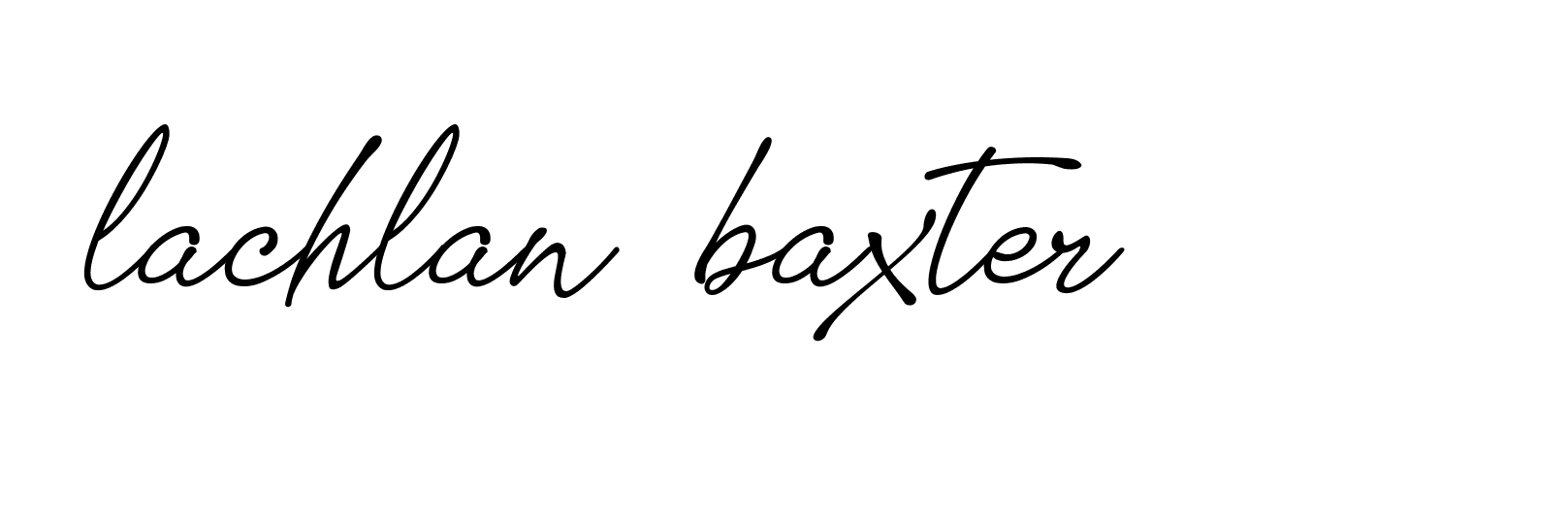 Signature of lachlan--baxter