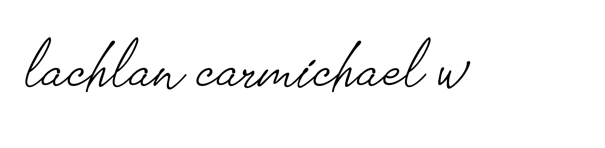 Signature of lachlan-carmichael-w