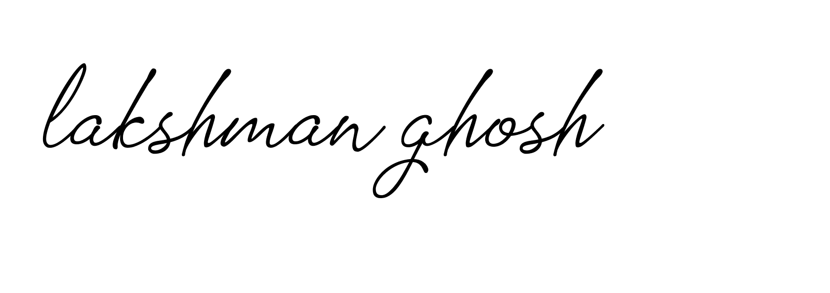 Signature of lakshman-ghosh