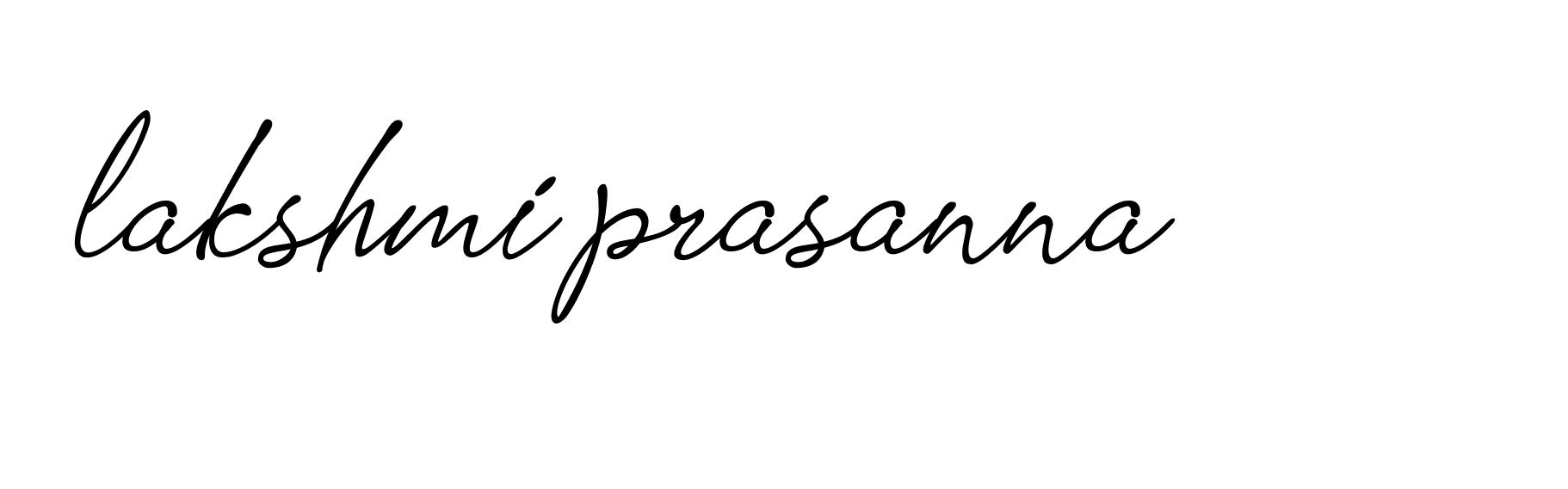 Signature of lakshmi-prasanna