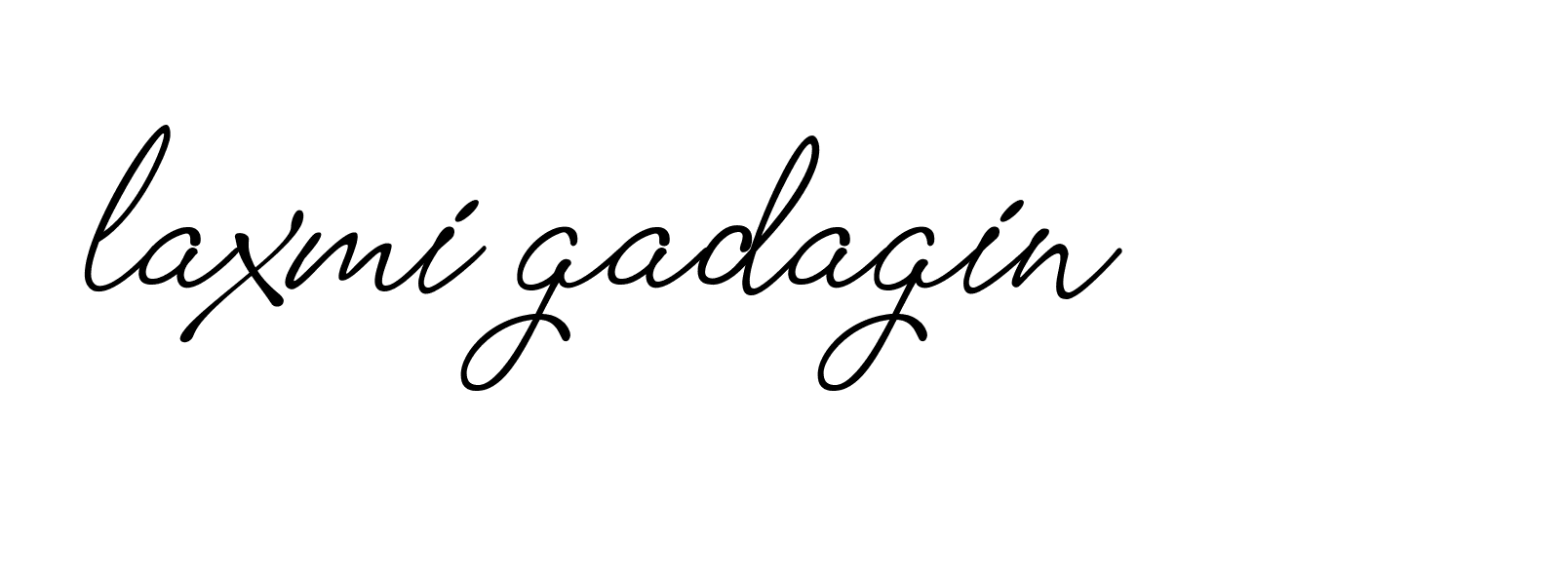 Signature of laxmi-gadagin