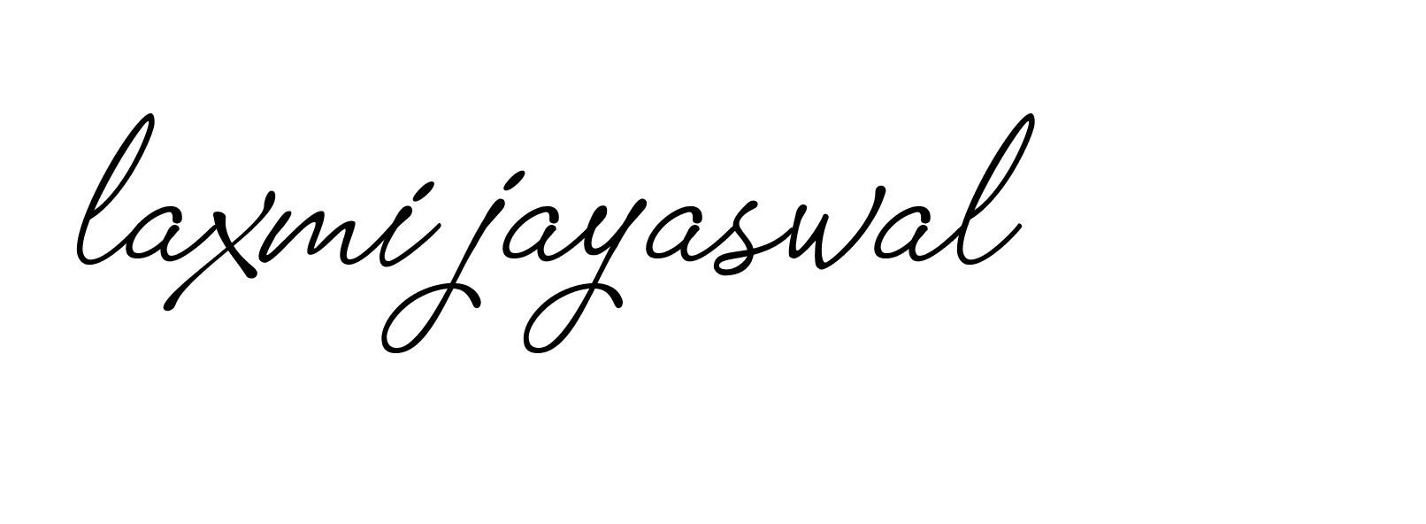 Signature of laxmi-jayaswal