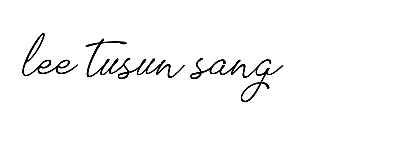 Signature of lee-tusun-sang-