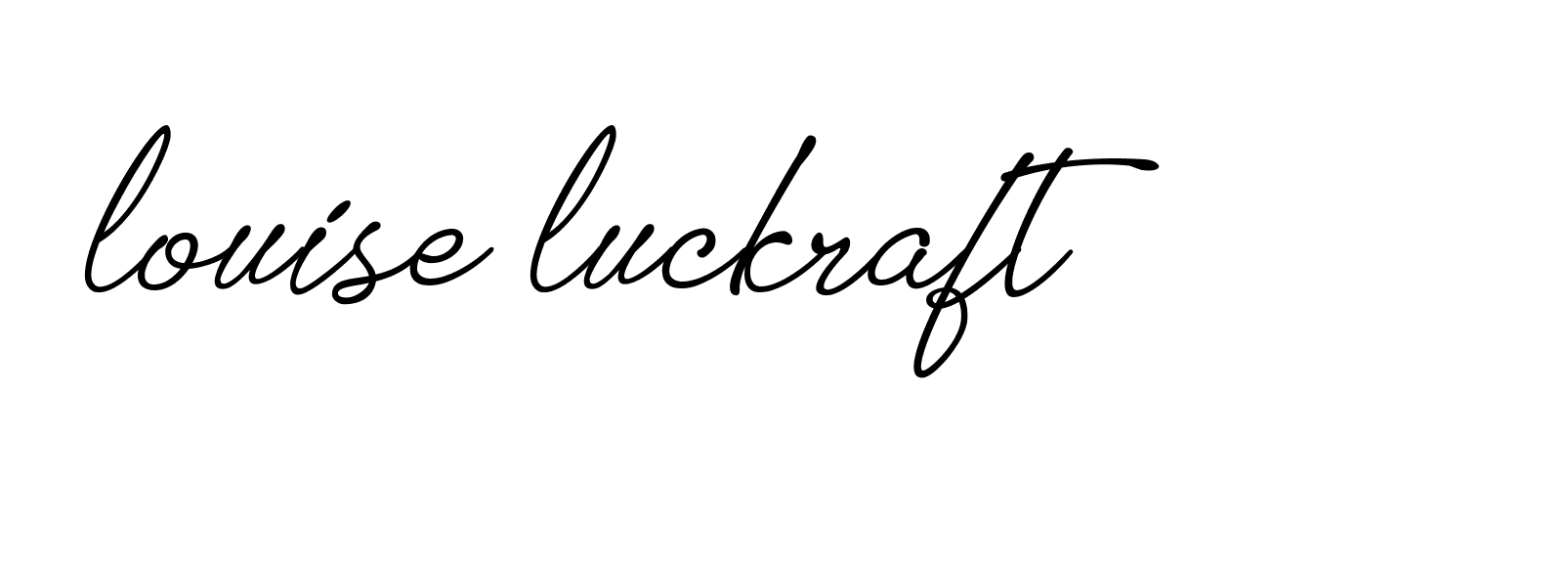 Signature of louise-luckraft-