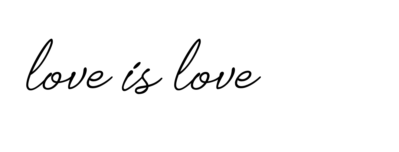 Signature of love-is-love