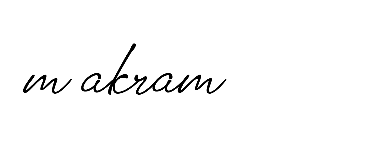 Signature of m-akram