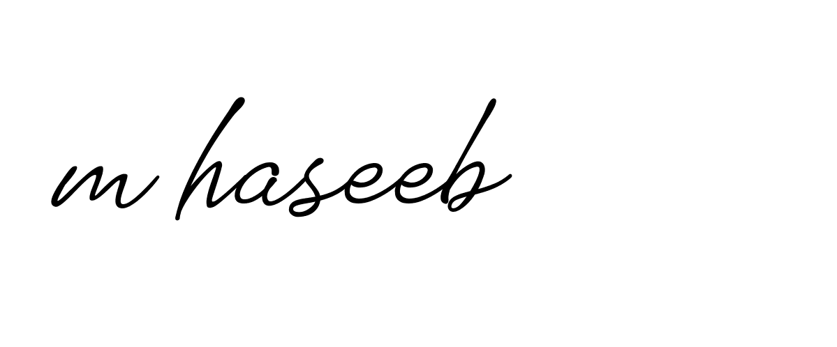 Signature of m-haseeb