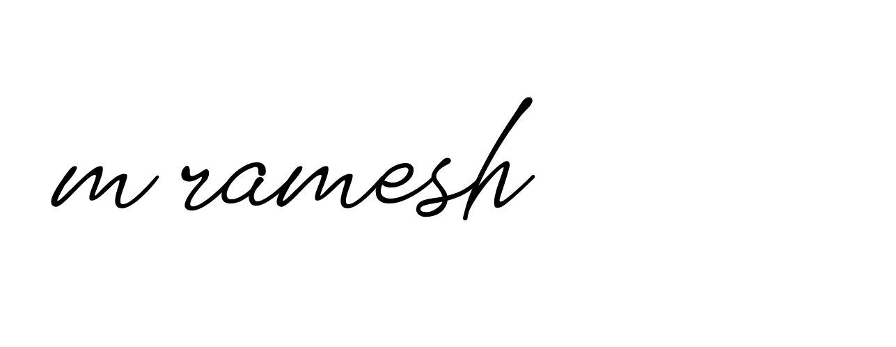 Signature of m-ramesh-