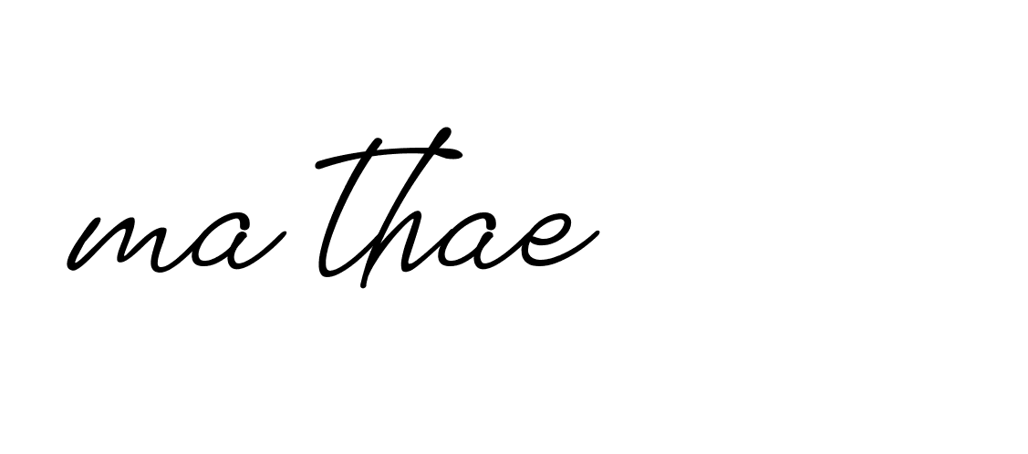 Signature of ma-thae