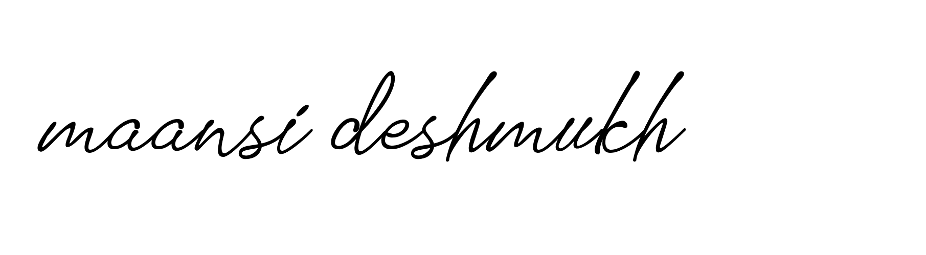 Signature of maansi-deshmukh