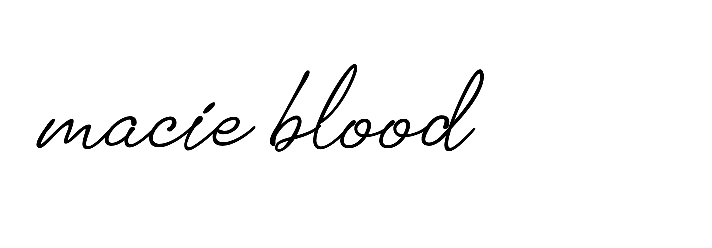 Signature of macie-blood