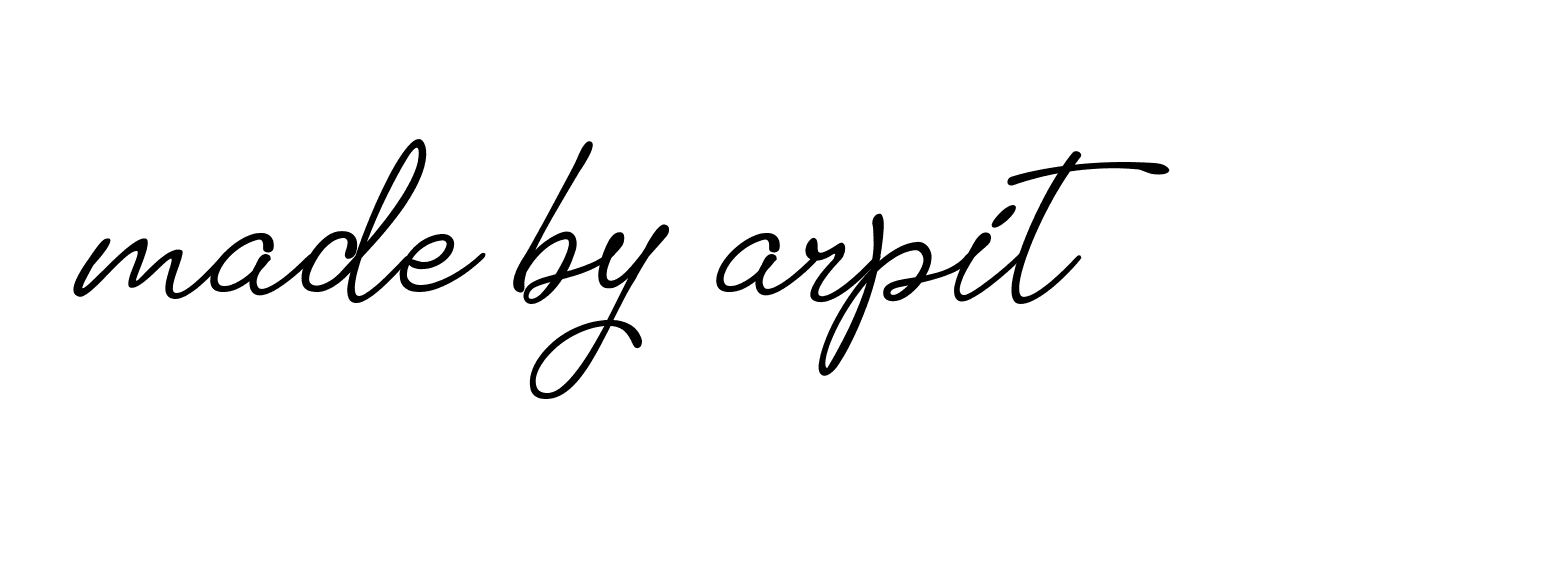 Signature of made-by-arpit