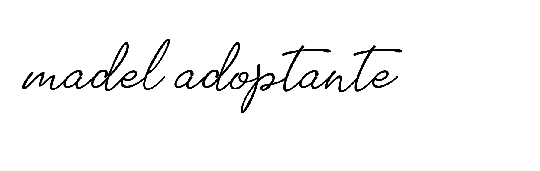 Signature of madel-adoptante