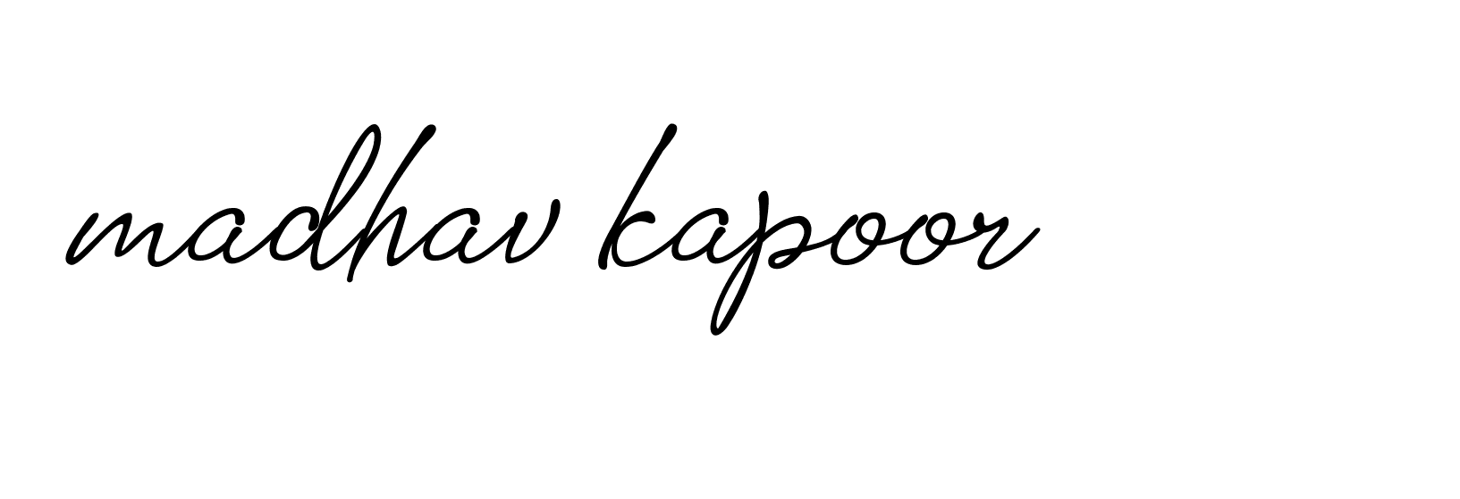 Signature of madhav-kapoor