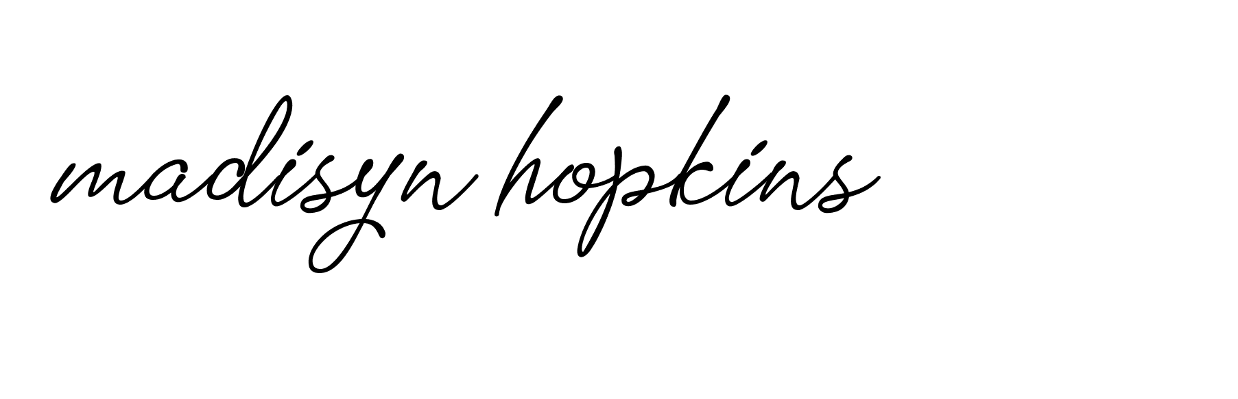 Signature of madisyn-hopkins-