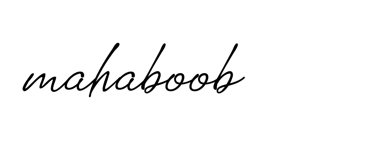 Signature of mahaboob