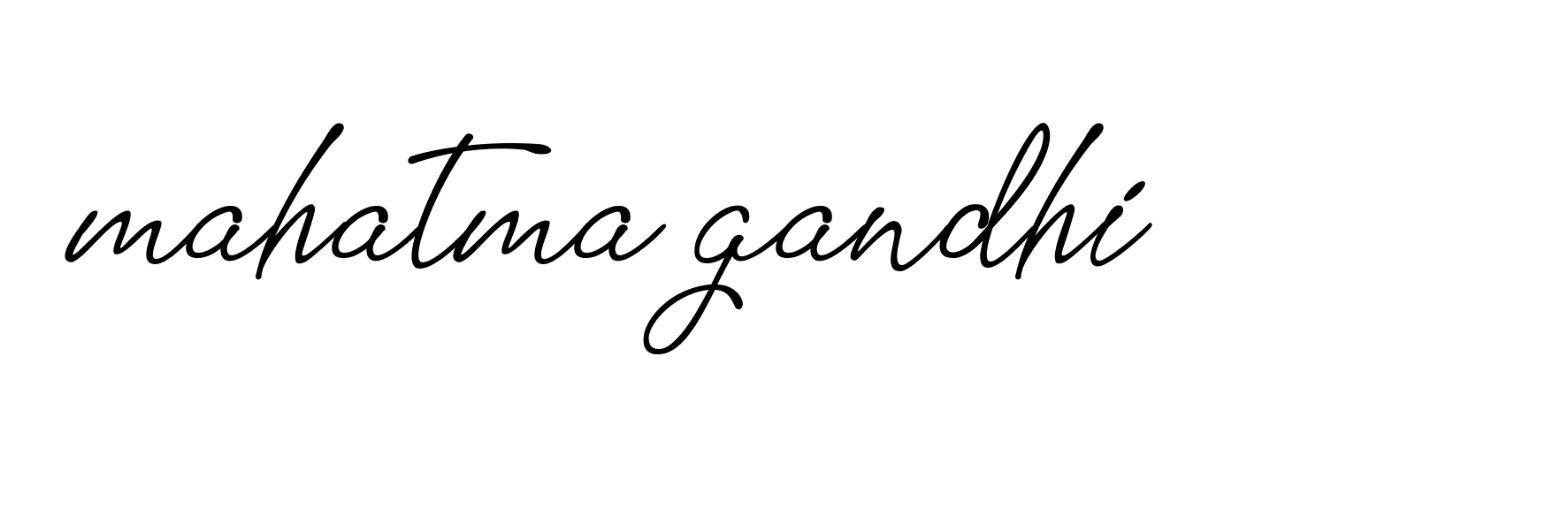 Signature of mahatma-gandhi