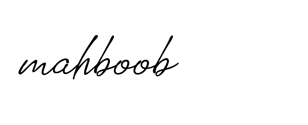 Signature of mahboob-