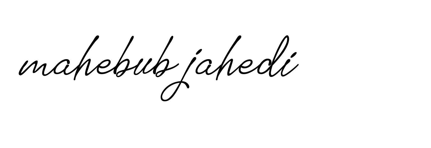 Signature of mahebub-jahedi-