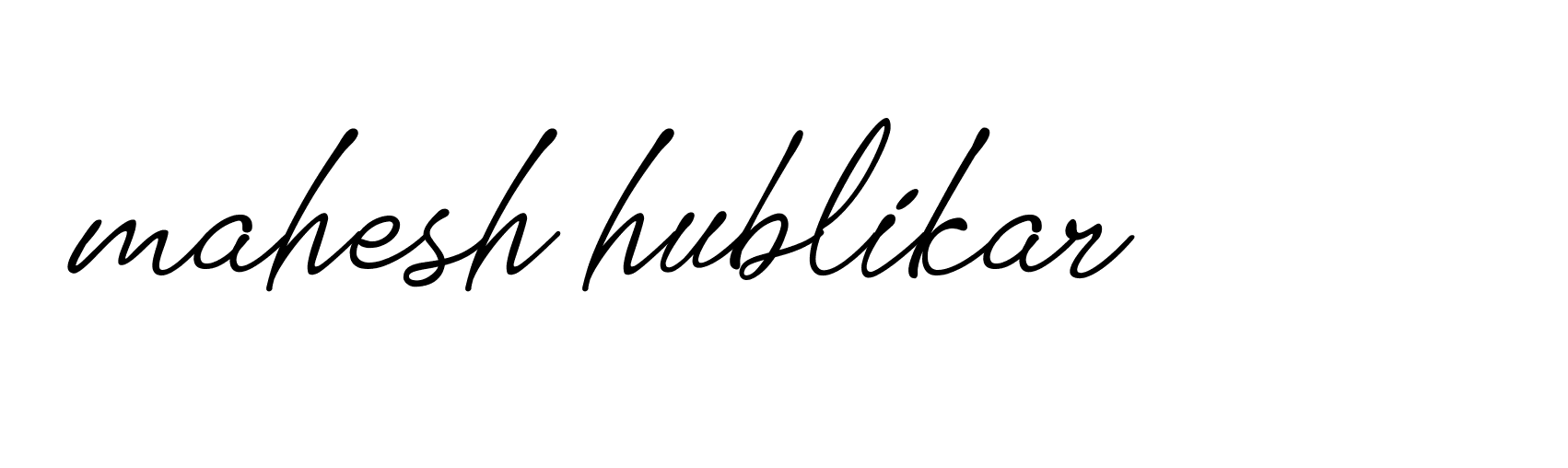 Signature of mahesh-hublikar