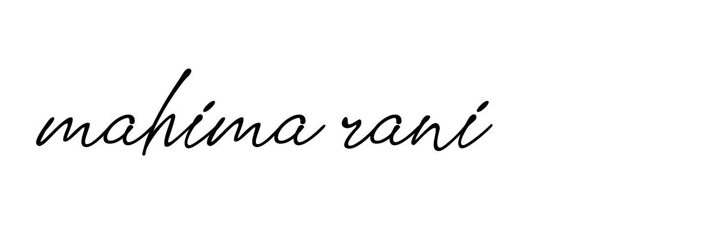 Signature of mahima-rani