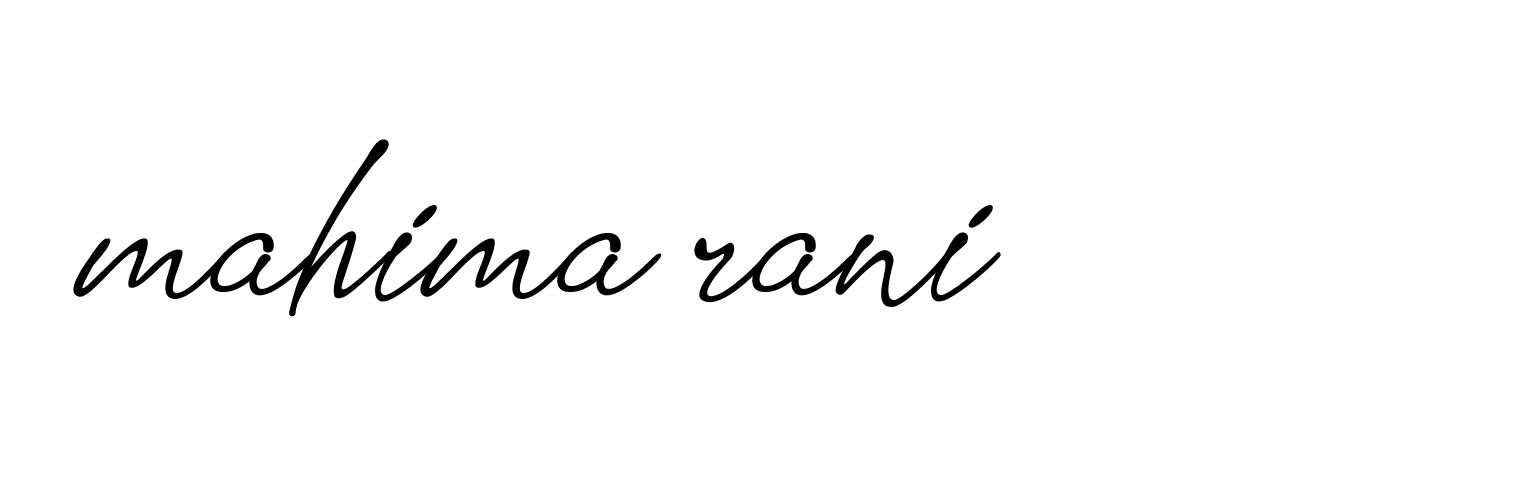 Signature of mahima-rani-