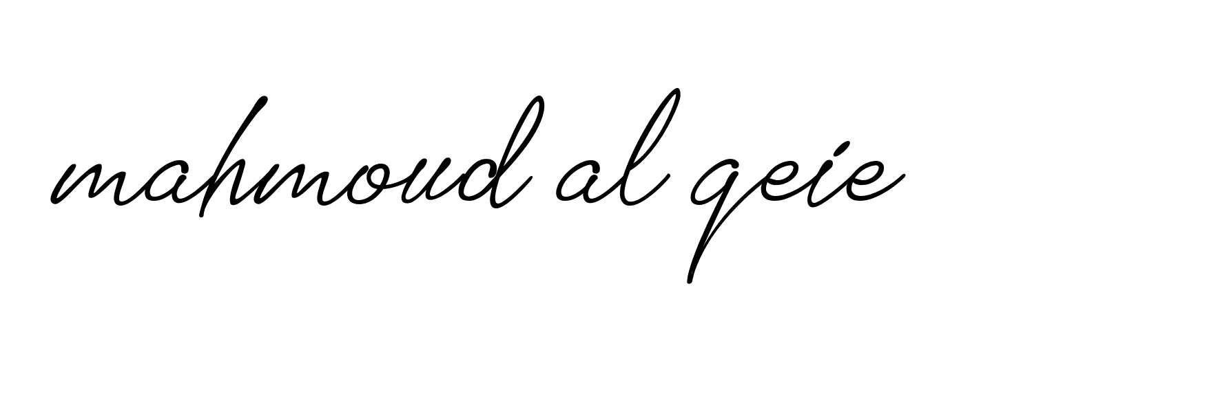 Signature of mahmoud-al-qeie