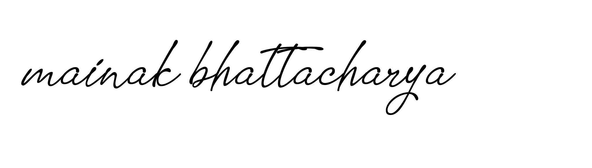 Signature of mainak-bhattacharya