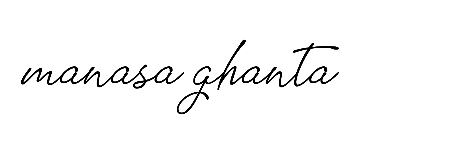 Signature of manasa-ghanta