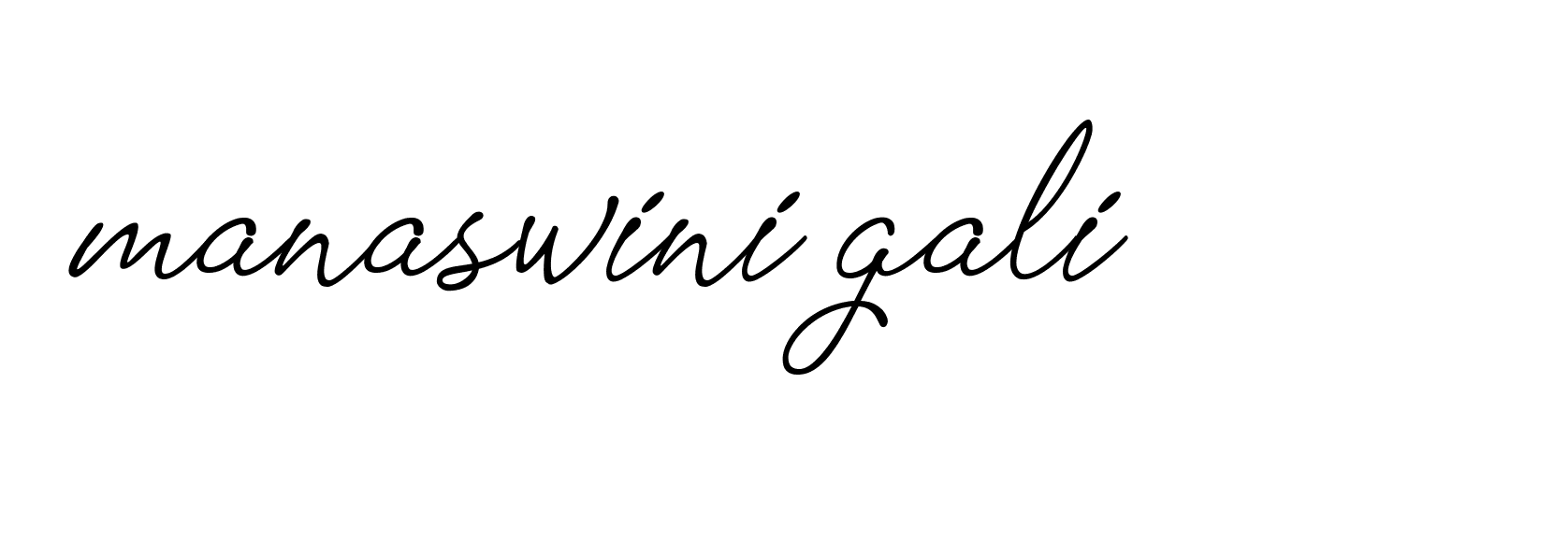 Signature of manaswini-gali