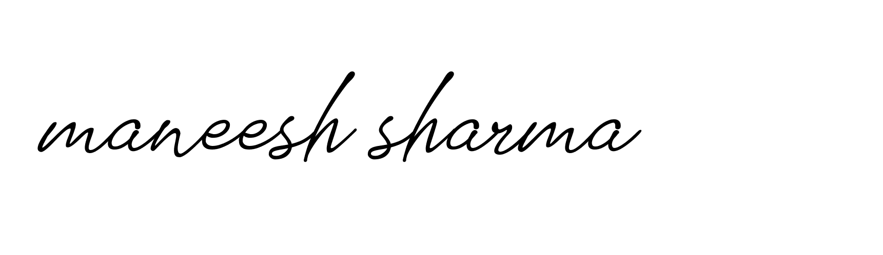 Signature of maneesh-sharma