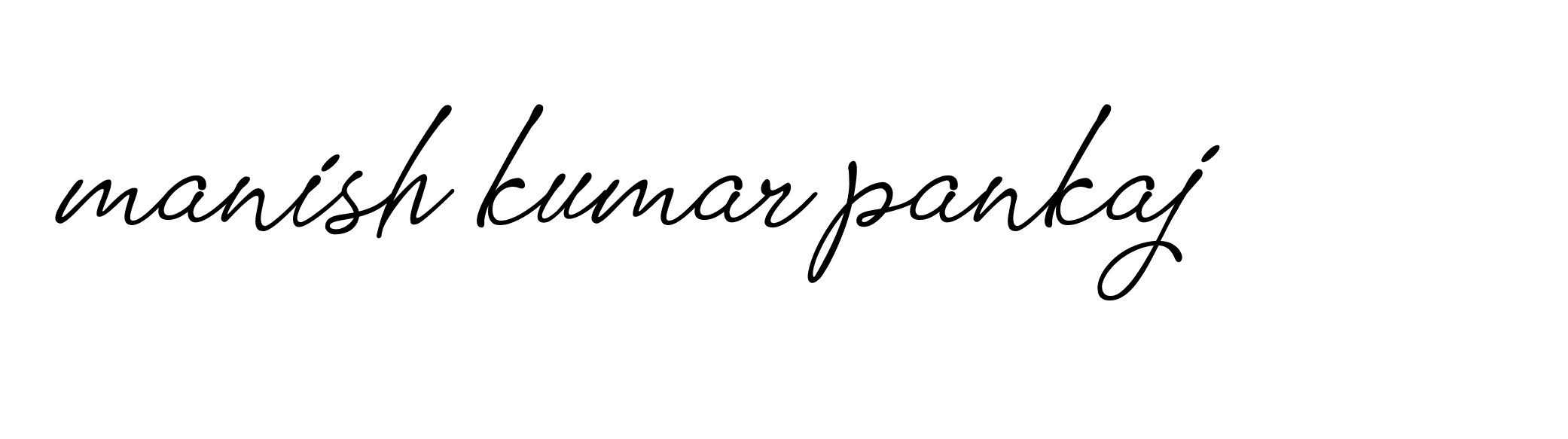 Signature of manish-kumar-pankaj