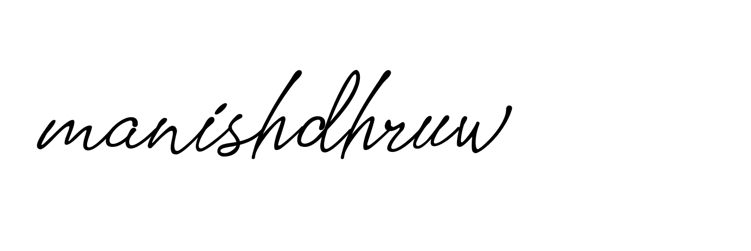 Signature of manishdhruw