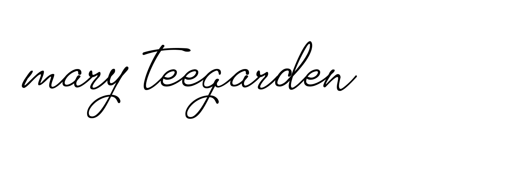 Signature of mary-teegarden-