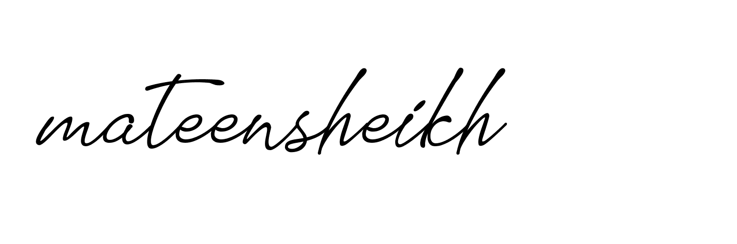 Signature of mateensheikh