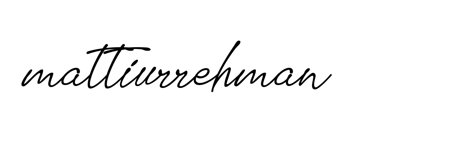 Signature of mattiurrehman