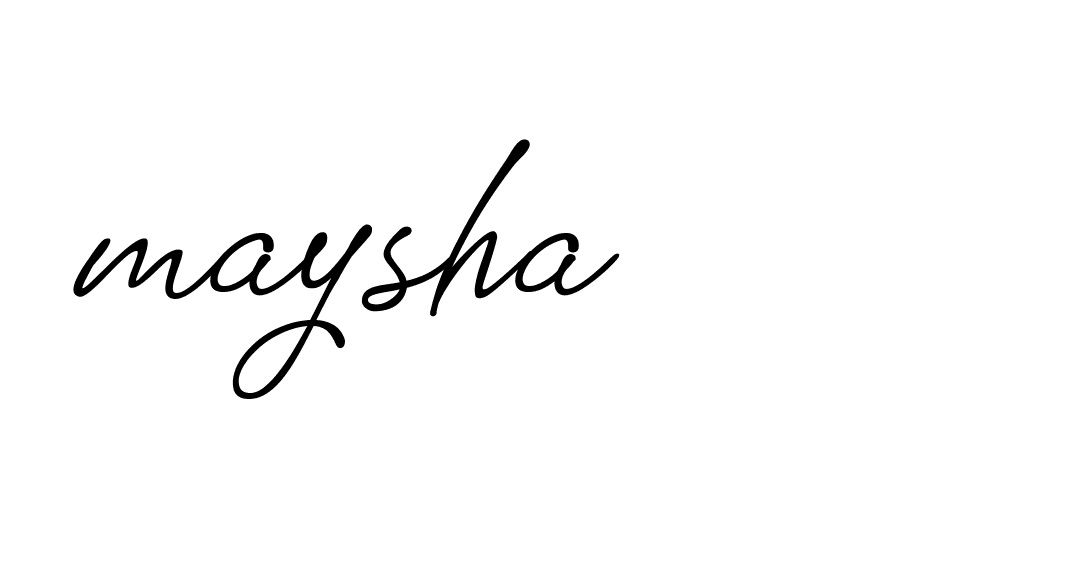 Signature of maysha