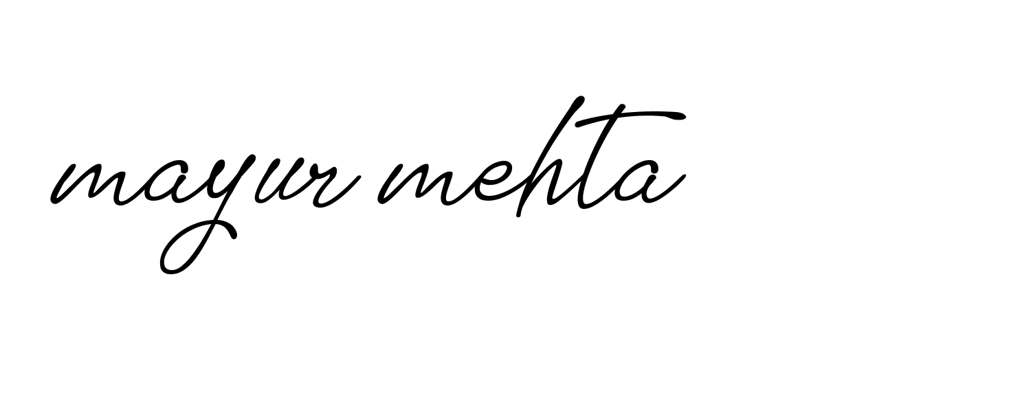 Signature of mayur-mehta