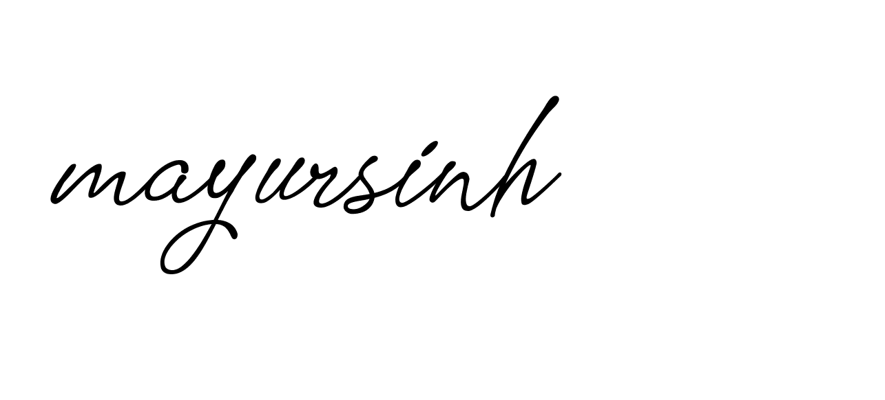 Signature of mayursinh