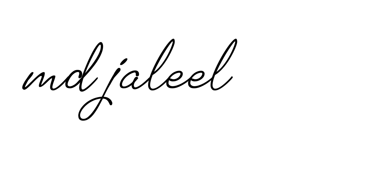 Signature of md-jaleel-