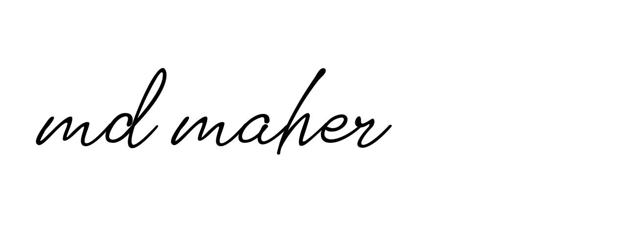 Signature of md-maher