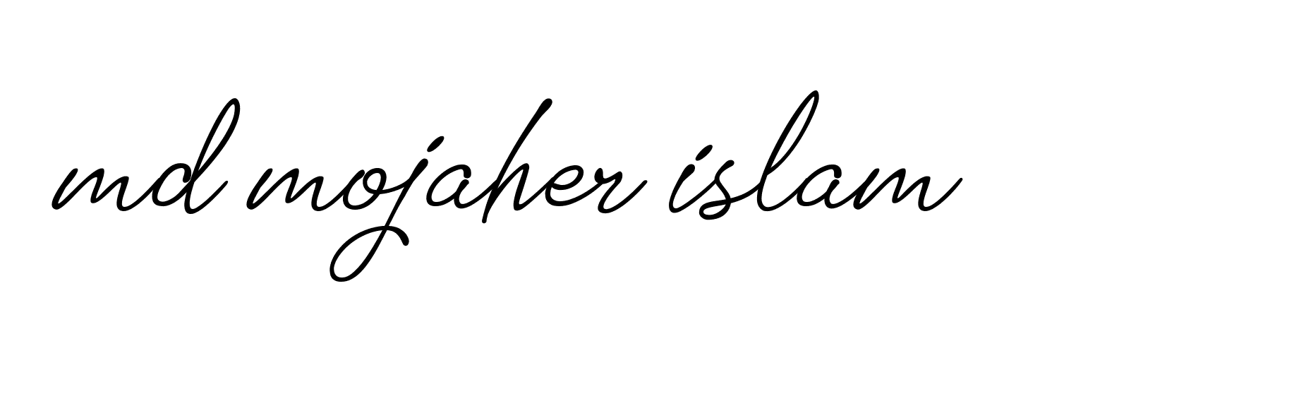 Signature of md-mojaher-islam