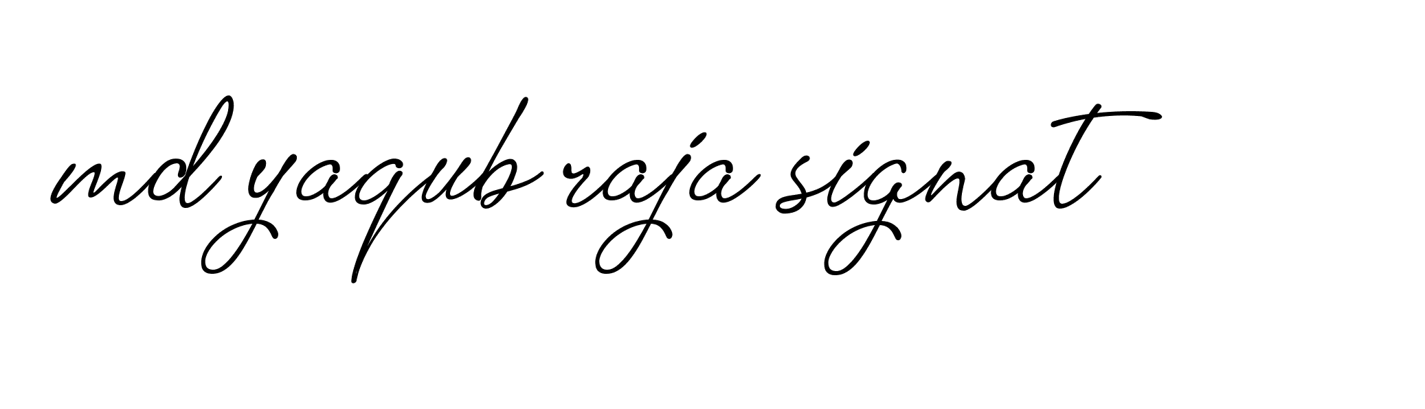 Signature of md-yaqub-raja-signat