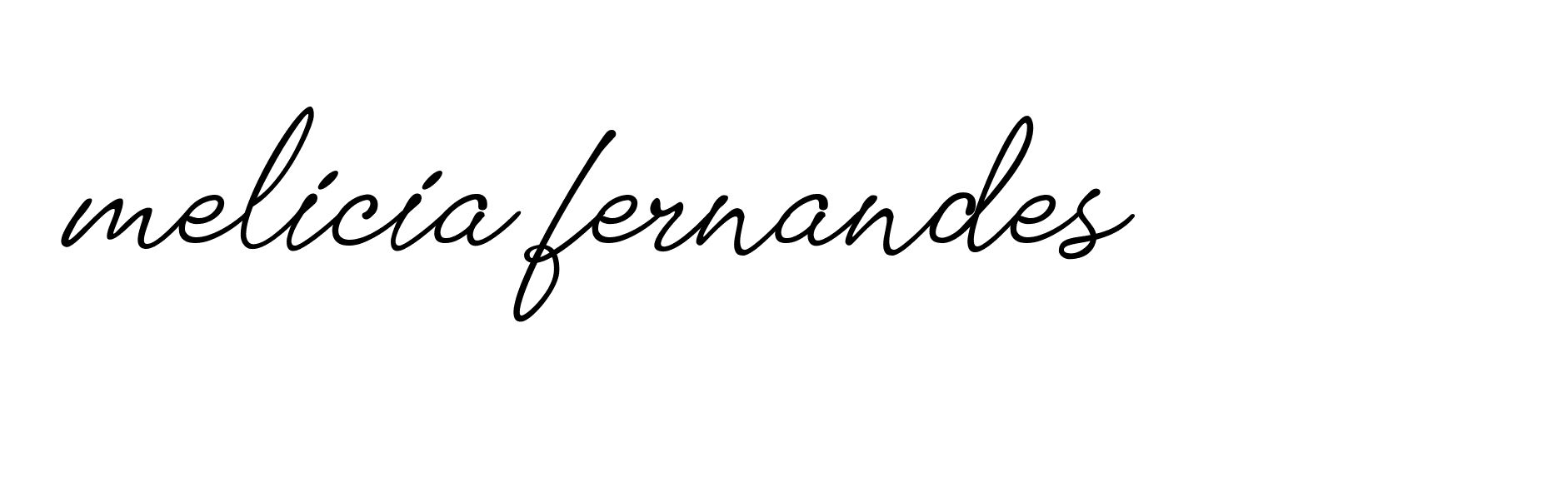 Signature of melicia-fernandes-