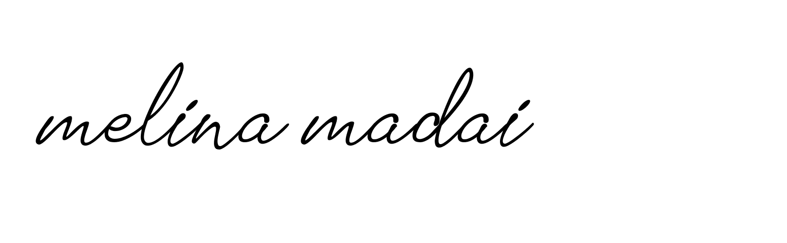 Signature of melina-madai-