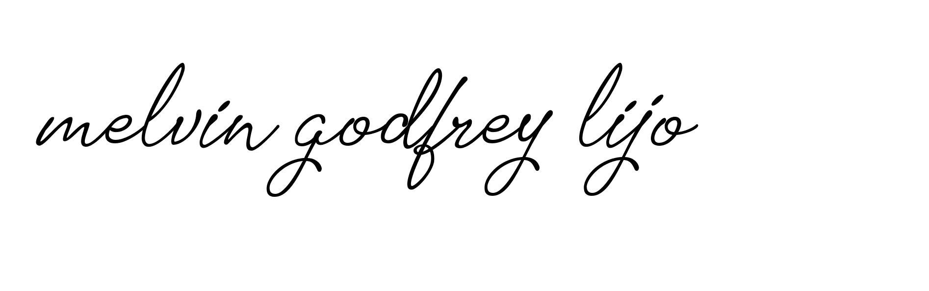 Signature of melvin-godfrey-lijo