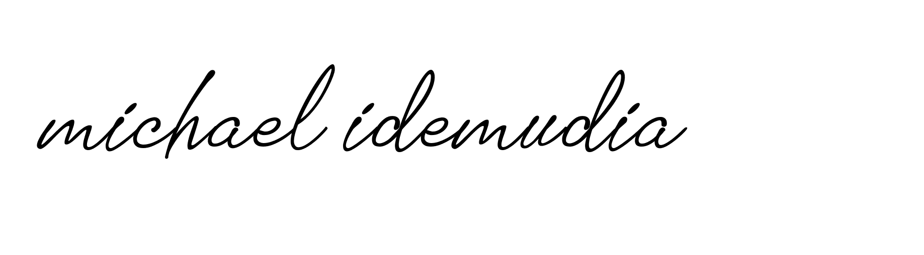 Signature of michael-idemudia