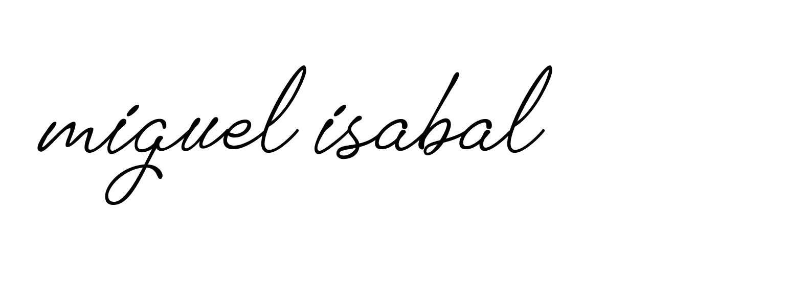 Signature of miguel-isabal