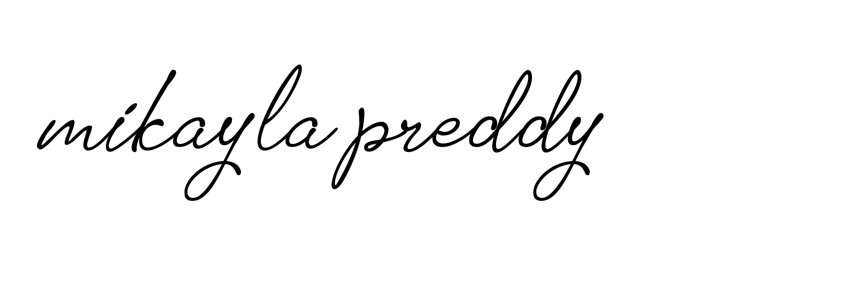 Signature of mikayla-preddy